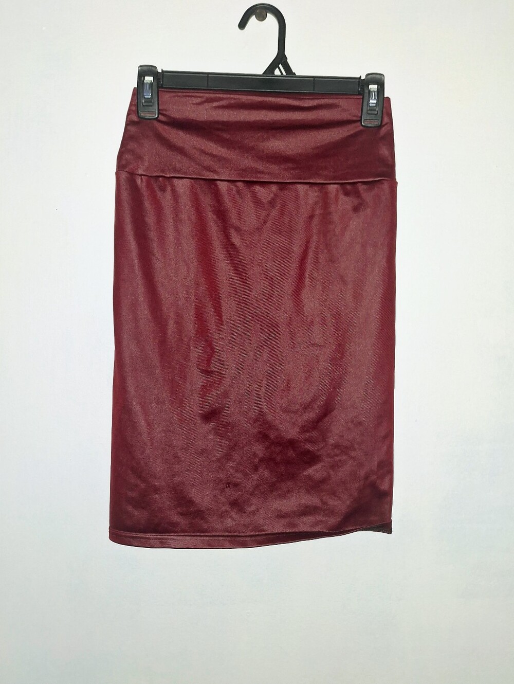 Women's Burgundy Pencil Skirt